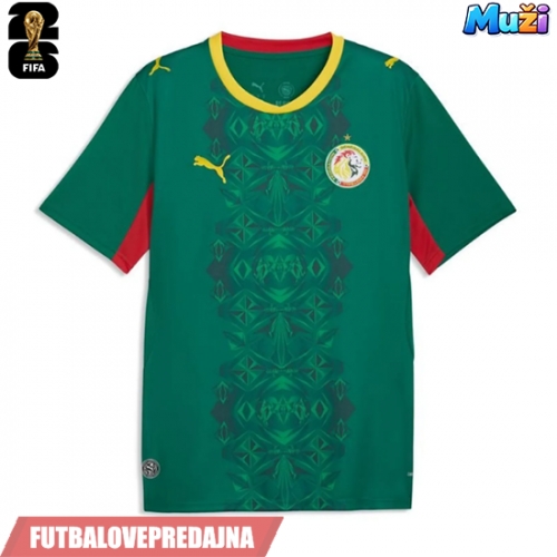 Lacne Muži Futbalové dres Senegal MS 2026 Krátky Rukáv - Preč